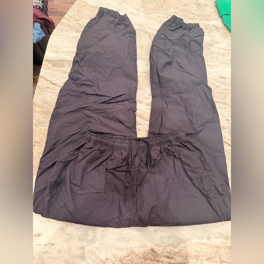 Holloway Black Warm Up Athletic Pants Windbreaker Lined Size M
